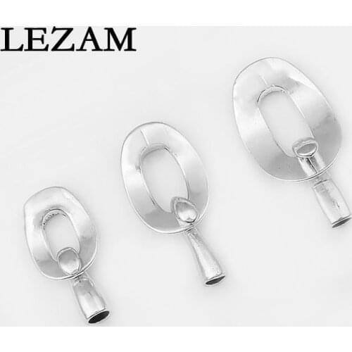 3sets Fashion Jewelry Findings Antique Tone Cuff Easy Hook Clasp For 10x2mm Flat Leather Cord Bracelet Jewelry Findings