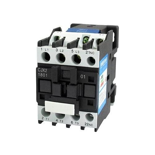 660V 32A 3 Phase 3P 1NC AC Contactor DIN Rail Mount 380V Coil CJX2-1801