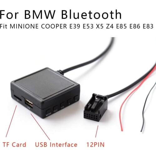 Car bluetooth Receiver Cable Adaptor Radio Stereo for BMW E85 E86 E83 X5 Z4 E39 For MINI COOPER With SD MIC USB Audio