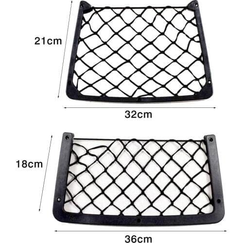 Car Net Pocket Storage Multifunctional Mobile Phone Holder Organizer Universal Auto Seat Side Back Storage Net Bag Car Accessory