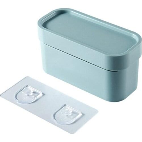 Japanese Style Seamless Wall Hanging Garbage Bag Storage Box Multifunctional Toilet Rack Garbage Bag Storage Box