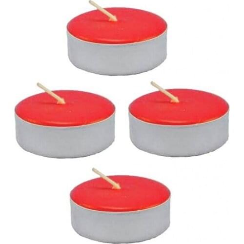 Piyop Decorative Round Mini Tea Light Candle Red 50Li candles and scents свечи и ароматы velas y aromas