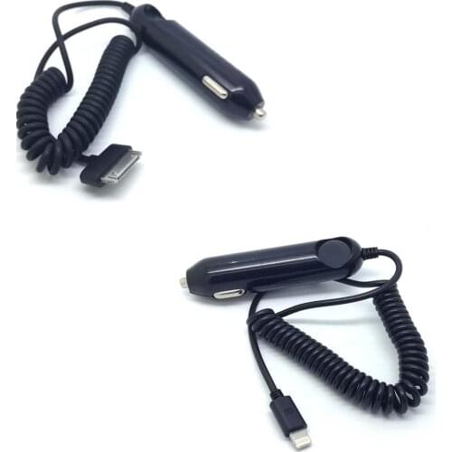 DC flexible Car Cigarette Charger Cable for iPhone 3GS 4 4s 5C SE 5 5S 6 6S 4.7/5.5 PLUS IPAD 3 4 IPAD MINI1 MINI2 AIR IPHONE SE