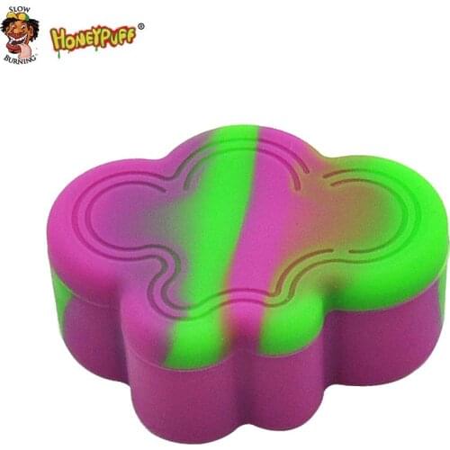HONEYPUFF 22ML Multi Silicone Wax Oil Cream Jar 4 IN 1 Concentrate Container Non Stick Wax Oil Cream Jar Dab or Slick oil jars