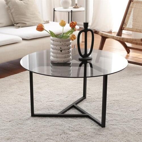NEOstill Smoked Tempered Glass Coffee Table