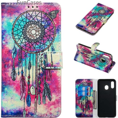 Colorful Transparent Cases For hoesje Samsung A10 Aksesuar PU Leather Book Case sFor Samsung para A20 A30 A40 A50 A60 A70 Coque