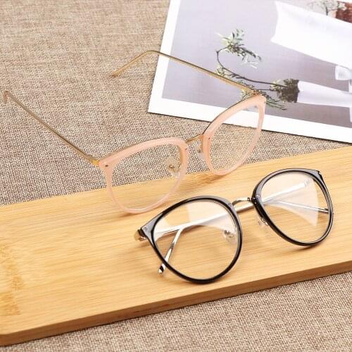 Fashion Metal Frames Spectacles Retro Eyeglasses Vision Care Eyewear Optical Lens Glasses