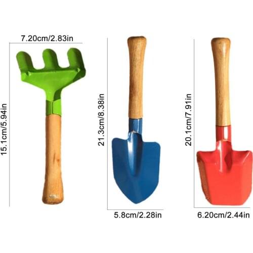 3-Piece Garden Tool Set Children Gardening Toys Seaside Dig Sand Kids Mini Garden Tool Children Birthday Gift