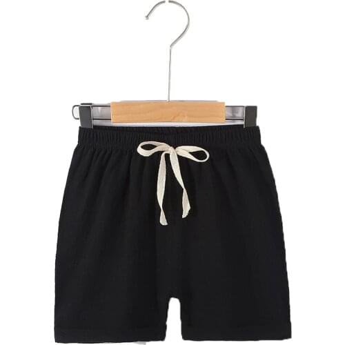 New Summer Baby Shorts Children Fashion Boys Girls Cool Black Shorts Toddler Casual Short Sport Pants Childrens Clothing