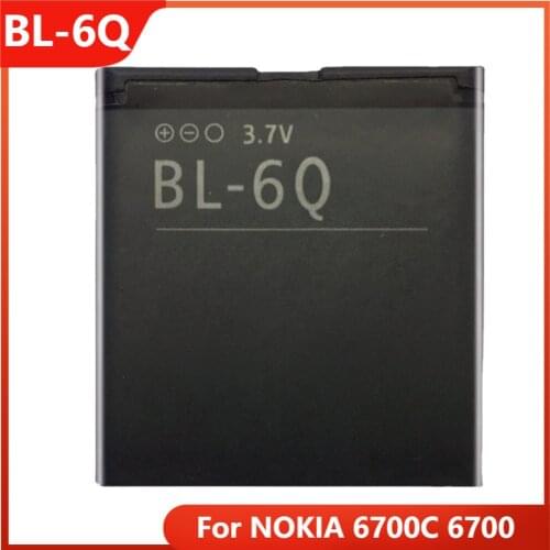 Original BL-6Q Phone Battery For NOKIA 6700C 6700 BL-6Q Replacement Rechargable Batteries 970mAh