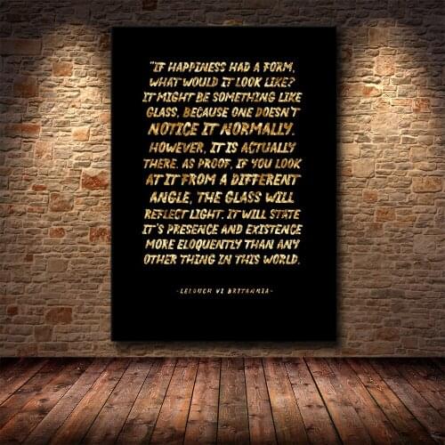 Lamperouge Lelouch Quote Poster Posters and Print Wall Art Canvas Painting Famous Painting Art for Living Room Cuadros Decor