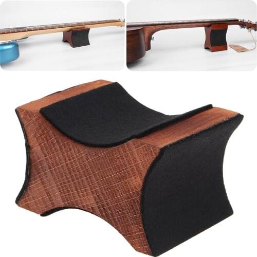 Guitar Neck Rest Support Wood Base Luthier Repair Tool for Electric Acoustic Guitar Bass Ukulele Mandolin Violin Cello
