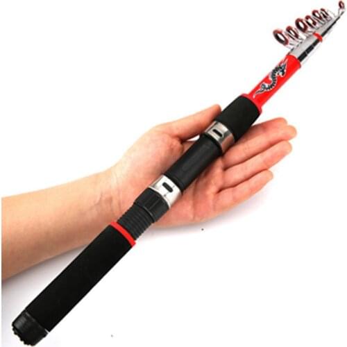 2020 Glass Telescopic Rod Portable 1.8M 2.4M 2.7M 3M 3.3M 3.6M EVA Handle Spinning Rod Fishing Pole Drop Shipping