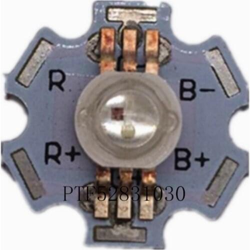 10pcs 3W RGB Color 6pin LED Chip LED Light Lamp Part With 20mm Star Base