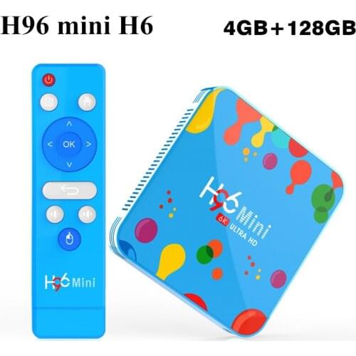 4GB 128GB H96 Mini Android 9.0 TV Box Allwinner H6 Quad Core Wifi 2.4G/5G Smart Media Player Set top box H96mini H6