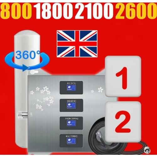 23 Meter ALL Europe Band 20 7 3 1 4G Quad Band amplifier 3g 4g signal booster GSM Cellphone repeater UK Germany Poland Portugal