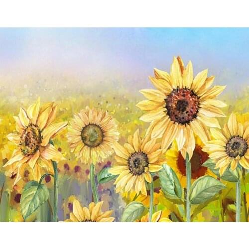 Sunflowers baby shower backgrounds photography vinyl Ins style children Photo backdrops for photo Studio props photophone NB-194