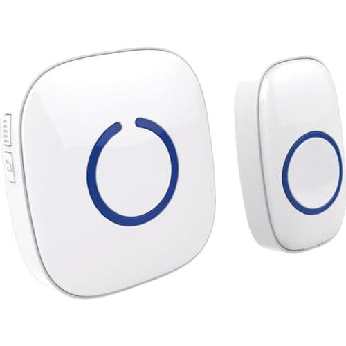 Waterproof Home Intelligent Wireless Doorbell Smart Bell 300M Remote 52 Chimes Door Bell with Receiver EU Plug