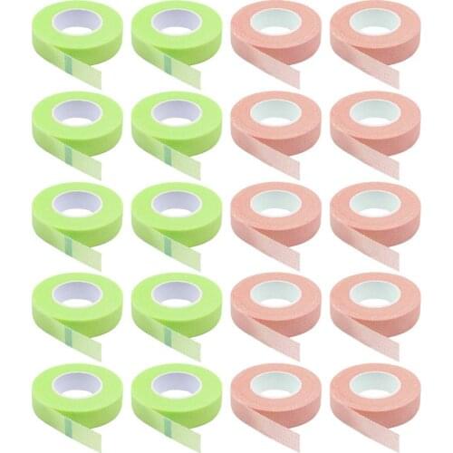15 Rolls Professional Eyelash Tape Adhesive Pink Non-woven Fabric Eyelashes Tapes Lash Sticky Makeup Supplies for Beauty Salon