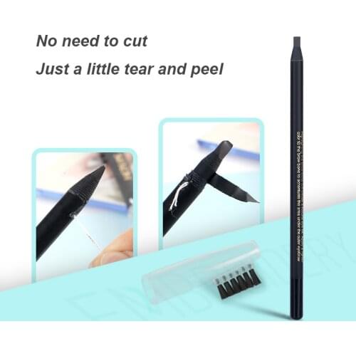 8pcs Microblading Eyebrow Pen Natural Waterproof Eyebrow Tattoo Pencil Long Lasting Permanent Makeup Eyebrow Pen PMU Accessories