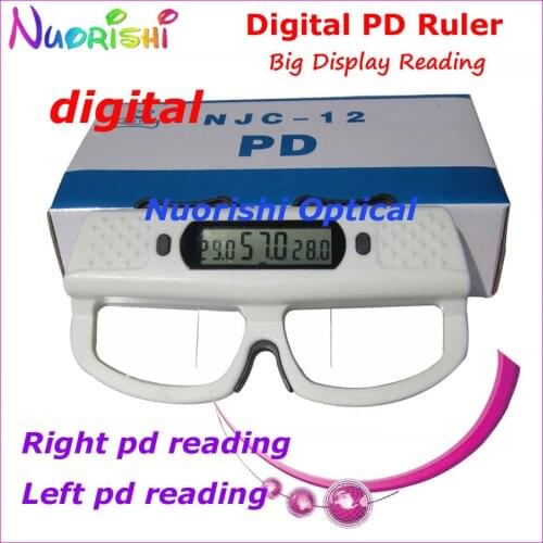 Digital PD Ruler Right And Left Pupil Distance Displayed Separately Optometry Ruler Measurer Tester Digital Pupilometer NJC12