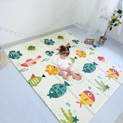 Mat for Children Baby Play Mat Foldable XPE Foam Kids Rug Developing Mats For Toddlers Games Activity 1cm Thickness with Bag