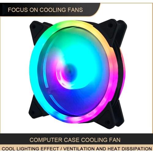 Computer Case PC Fan Adjust ARGB Cooling Fan 120mm Quiet Control AURA SYNC Computer Cooler Cooling RGB Case Fans