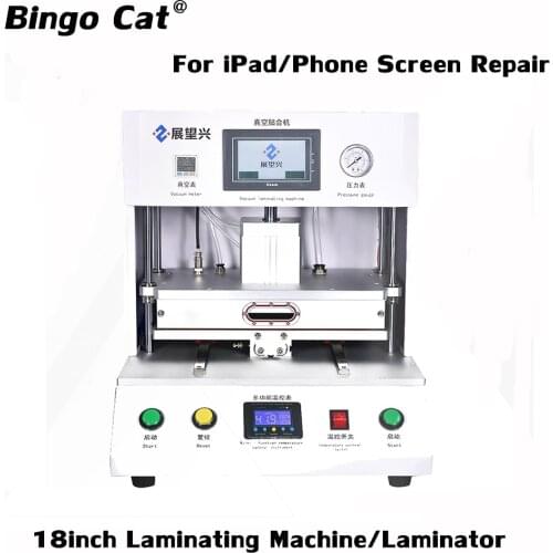 18 inches Tablet LCD Touch Screen Laminating Machine OCA Glass Vacuum Laminator For iPad Mobile Phone Screen Repair