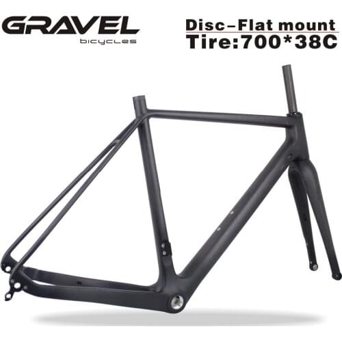 Miracle Hot Sell Full carbon fiber Gravel Bike Frame,high quality Bicycle Frame Carbon,700*40C Bicycle Gravel Frameset