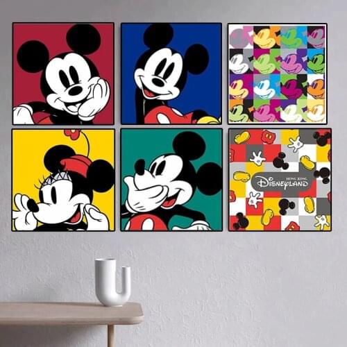 Disney DIY Diamond Embroidery Diamond Painting 5D Catoon Minnie Mickey Mouse Cross Stitch Kits New Arrival Mosaic Room Decor