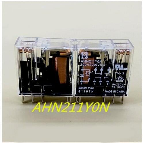 NEW 200V 220V relay AHN211Y0N 200/220VAC AHN211Y0N 200VAC 220VAC 5A 250VAC 8PIN