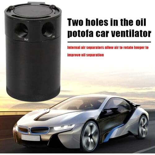 Baffled Oil Catch Can 2 Port Billet Aluminum Engine Filter Separation Practical Durable and Portable Oil Catch Tank Reservoir
