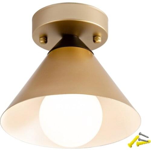 Nordic Living Room Lights Ceiling Iron Golden Led Ceiling Lamp Loft Bedroom Hanging Ceiling Art Deco Bathroom Light Fixtures E27