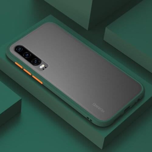 Shockproof Matte Case For Huawei P20 P30 P40 Pro Mate 20 Lite Honor 20 P Nova 5T Soft Silicone Bumper Phone Cover P30Pro P40Pro