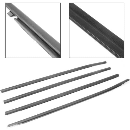 Auto Car Door Seal Belt Molding Trim Weatherstrip Weather Strip for Honda Civic 2016 2017 2018 (4PCS/SET)