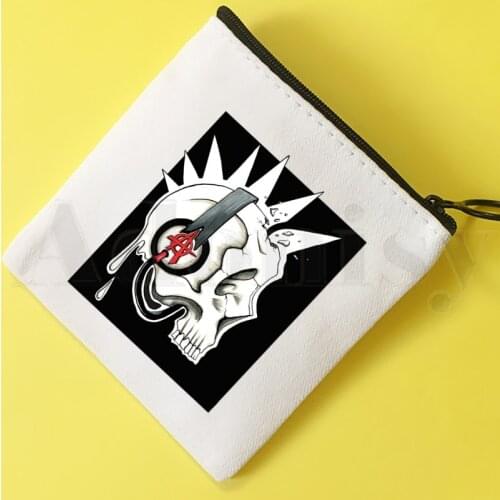 Machine Gun Kelly Funny Street Fashion MGK Coin Purse Illustration Key Case Simple Small Cloth Bag New Creative Coin Purse