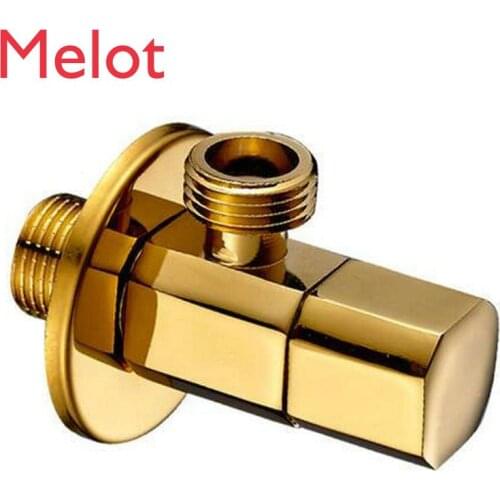 Solid Brass Golden Standard 1/2" Bathroom Accessory Filling Valves Angle Valve