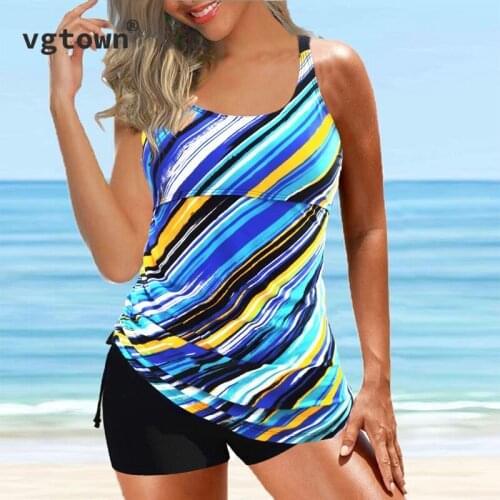 2021 Tankini Plus Size 5XL 6XL Swimsuit Women Swimwear Large Size Separate Swimsuits Two Piece Swimwear Bathing Suit With Shorts