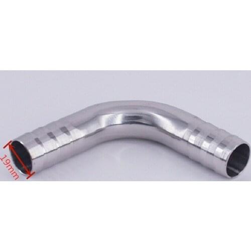 1Pcs 19mm 3/4" Hose Barb SUS 304 Stainless Steel Sanitary 90° Elbow Pipe Fitting