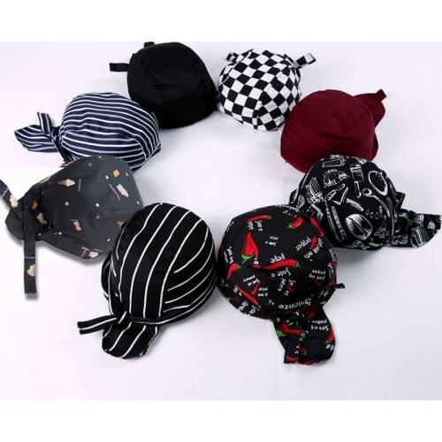 1 Piece Chef Hat Kitchen Work Cap Waiters Hats Adjust Chef Cap