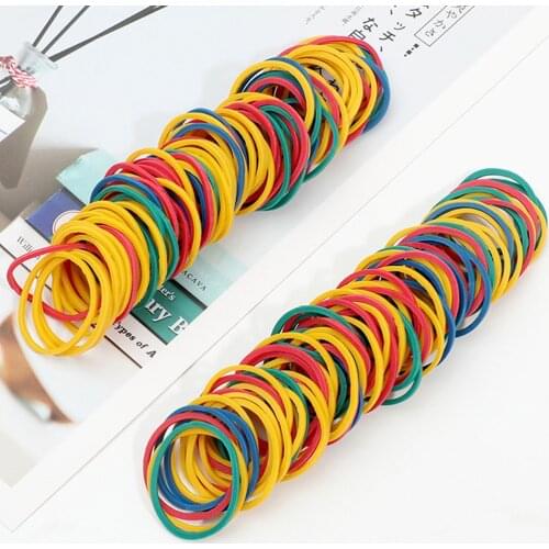 200PCS Vietnam Multifunctional Rubber Rope Hair Ties Elastic Natural Rubber Bands Ponytail Holder Women Hair Accessories