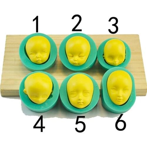 2016 hot sale silicone face mold,fondant face baking molds,cake decorating tools Kitchen Accessories FM957
