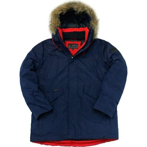 2020 New Winter Jackets Mens Parka Cotton Padded Coat Real Raccoon Fur Men Winter Parka Overcoat Long Coat -25C Russian Size