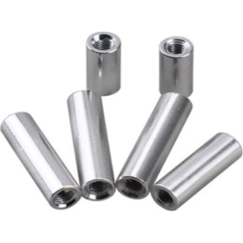 5-10pcs/lot M2 M2.5 M3 M4 M5 M6*L Round aluminum standoff spacer Stud extend long nut L=6 TO 100