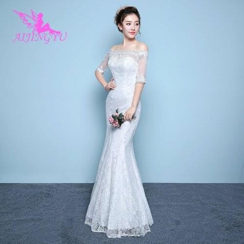 AIJINGYU 2021 flower new hot selling cheap ball gown lace up back formal bride dresses wedding dress WK355