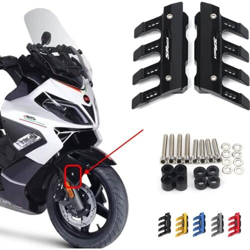 For Aprilia SRMAX300 SRMAX250 SR MAX 300 250 Motorcycle CNC Accessories Mudguard Side Protection Front Fender Anti-Fall Slider