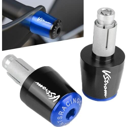 For Suzuki V-Strom 250 DL250 2017-2020 DL650 DL1000 VStrom 650 1000 1050 1050XT Motorcycle Handlebar Grips Handle Bar End Cap