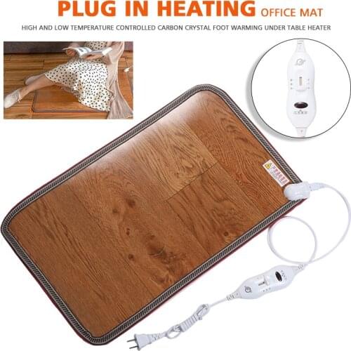 50x30cm Electric Feet Warmer Heated Floor Carpet Waterproof Foot Heat Pad For Home Office Warming Products Accessories