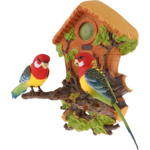 Simulated Electric Chirping Parrots Battery Operated Singing Dancing Birds