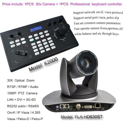 RTMP streaming 2mp all direction rotation zoom sdi dvi ip ptz camera 30x Optical zoom